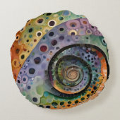 buntes Kissen Rond Kussen (Achterkant)