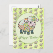 buntes Lämmchen  postkarte Briefkaart (Voorkant / Achterkant)