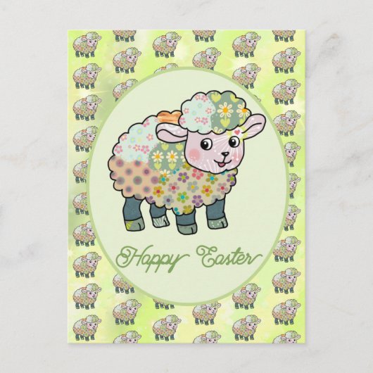 buntes Lämmchen  postkarte Briefkaart (Voorkant)