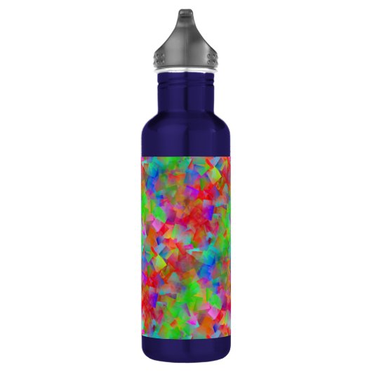 Buntes Mosaikmuster  Waterfles (Rechts)