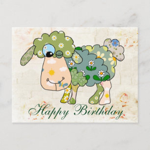 Buntes Schaf Briefkaart