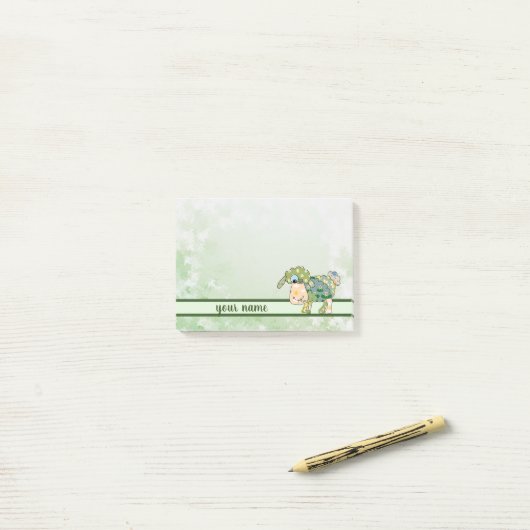 Buntes Schaf Klebezettel Post-it® Notes (Op bureau)