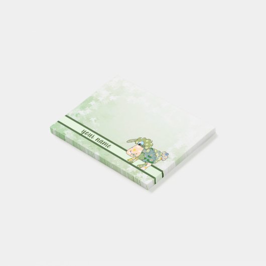 Buntes Schaf Klebezettel Post-it® Notes (Schuin)