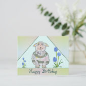 Buntes Schaf Postkarte Briefkaart (Staand voorkant)