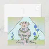 Buntes Schaf Postkarte Briefkaart (Voorkant / Achterkant)