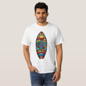 Buntes Surfbrett T-shirt (Voorkant volledig)
