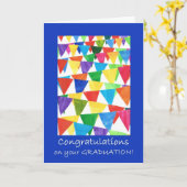 Bunting Afstuderen Gefeliciteerd voor iedereen Kaart (Gele Bloem)