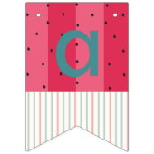 Bunting Baby shower "Paraplu Watermeloen" Vlaggetjes (Tweede vlag)