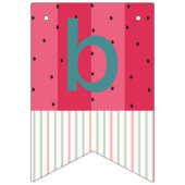Bunting Baby shower "Paraplu Watermeloen" Vlaggetjes (Derde vlag)