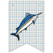 Bunting Banner - Blue Marlin op Pset (Eerste vlag)
