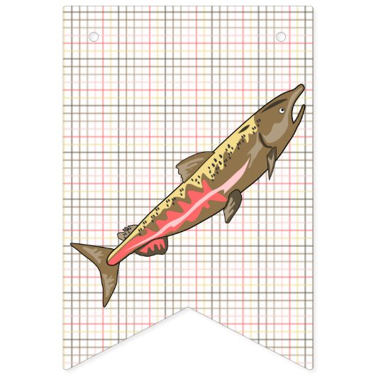 Bunting Banner - Chinook Salmon op Pset (Eerste vlag)