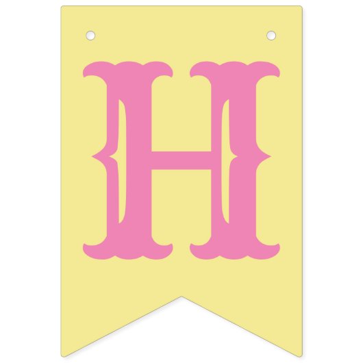 BUNTING BANNER "EENVOUDIGER MAKEN" GIRAFFE (Derde vlag)