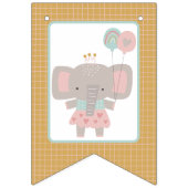 Bunting Banner Flag Girl & Beer in Hot Air ballon (Eerste vlag)