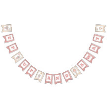 Bunting Banner Flag Girl & Beer in Hot Air ballon