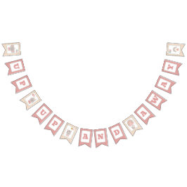 Bunting Banner Flag Girl & Beer in Hot Air ballon