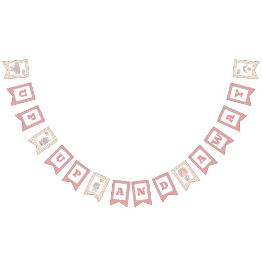 Bunting Banner Flag Girl & Beer in Hot Air ballon (Alle)