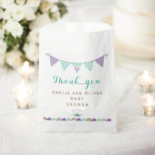 Bunting Banner Neutral Gender Baby shower Bedankzakje