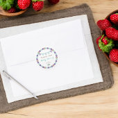 Bunting Banner Neutral Gender Baby shower Ronde Sticker