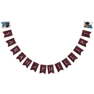 Bunting Banner - Red van de gemarmerde Engagement 