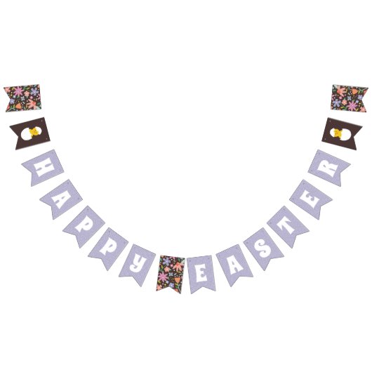 Bunting Banner van de haastige paaspartij - bruin (Alle)