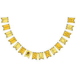 Bunting Banner van Little Sunflower Party