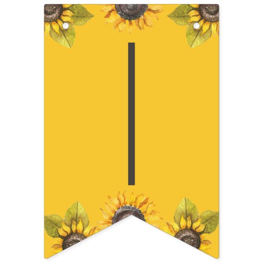 Bunting Banner van Little Sunflower Party (Tweede vlag)