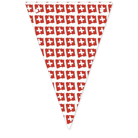 Bunting Banner Zwitserland (Derde vlag)
