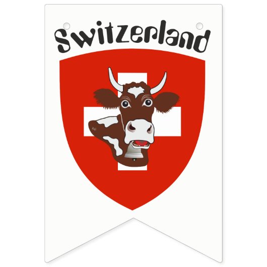 Bunting Banner Zwitserland (Tweede vlag)