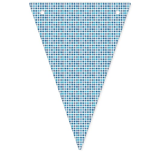 Bunting - Blauw Groen en Witte Bunting Vlaggetjes (Derde vlag)