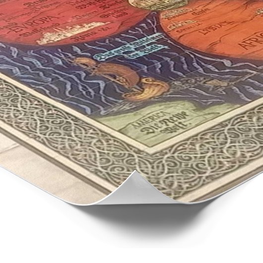 Bunting clover leaf map 1581 poster (Hoek)