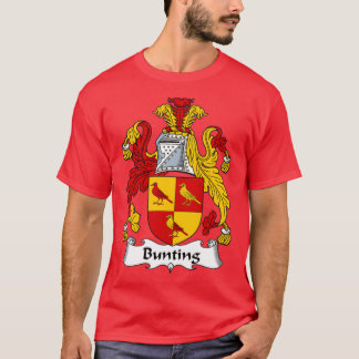 Bunting Coat of Arms Family Crest T-shirt