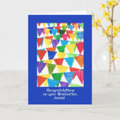 Bunting de Gelukwensen van Afstuderen voor James Kaart (Gele Bloem)