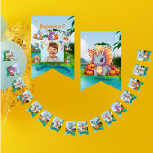 Bunting Flags Kids Verjaardagsfeest Baby Dinosauru Vlaggetjes