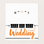  Bunting, foto sparen de Datum Kaart Visitekaartje (Buitenkant ongevouwen)