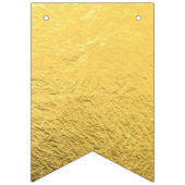 Bunting Gold Foil Shiny Party Banner Aanpassen (Derde vlag)