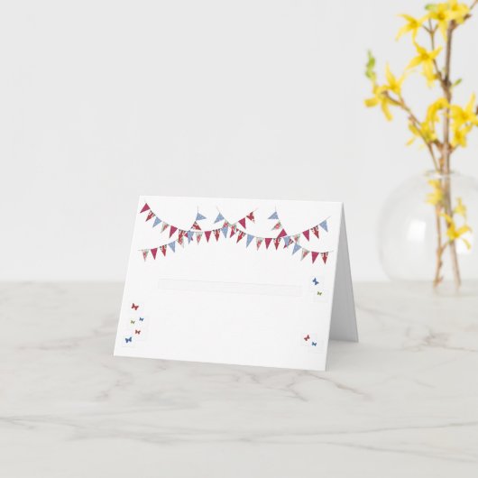 Bunting - kaart (Gele Bloem)