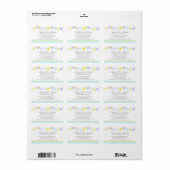Bunting party events planning retour adres label (Full Sheet)