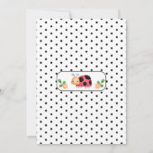 Bunting Red Black Onze kleine lieveheersbeestje 1e Kaart (Achterkant)