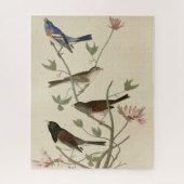 Bunting, Sparrow, Junco (Finches) Audubon's vogels Legpuzzel (Verticaal)