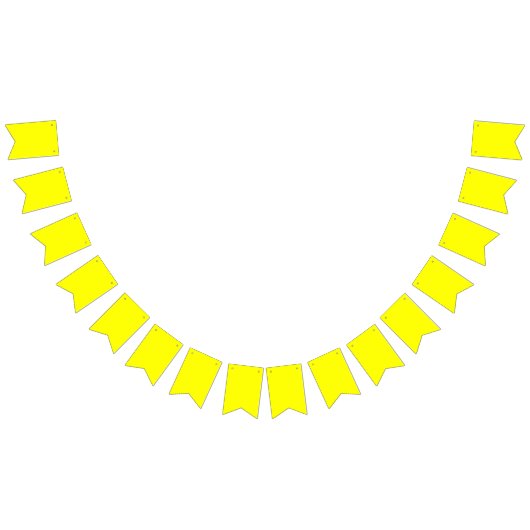 Bunting: Swallowtail - Gewoon geel Vlaggetjes (Alle)