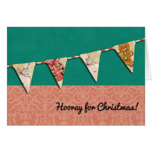 Bunting van de de koekjesmelk van Kerstmis vlag