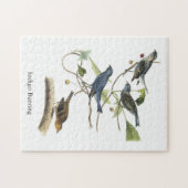 Bunting van de indigo, John James Audubon Legpuzzel (Horizontaal)