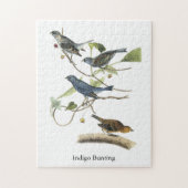 Bunting van de indigo, John James Audubon Legpuzzel (Verticaal)