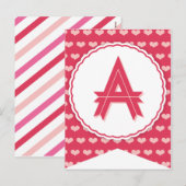 Bunting van de Vlag van de Partij van XOXO Feestdagenkaart (Voorkant / Achterkant)