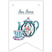 Bunting van de Zwassstaartpartij - Tea Party Vlaggetjes (Eerste vlag)