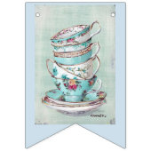 Bunting van de Zwassstaartpartij - Tea Party Vlaggetjes (Derde vlag)