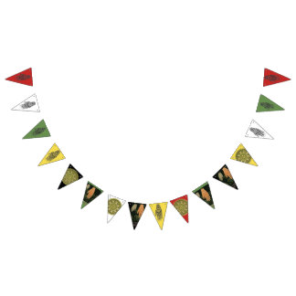 Bunting van het Ontwerp van de Hand van Mehndi Vlaggetjes