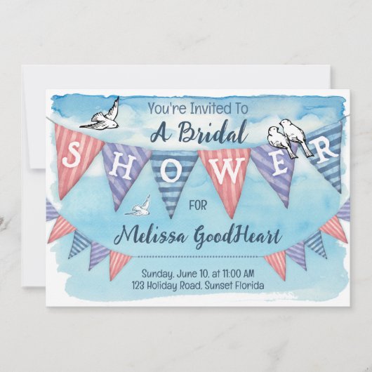  Bunting Vrijgezellenfeest Kaart (Voorkant)