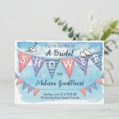  Bunting Vrijgezellenfeest Kaart (Staand voorkant)