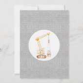 Bunting Yellow Construction Dirty 3rd-y Verjaardag Kaart (Achterkant)